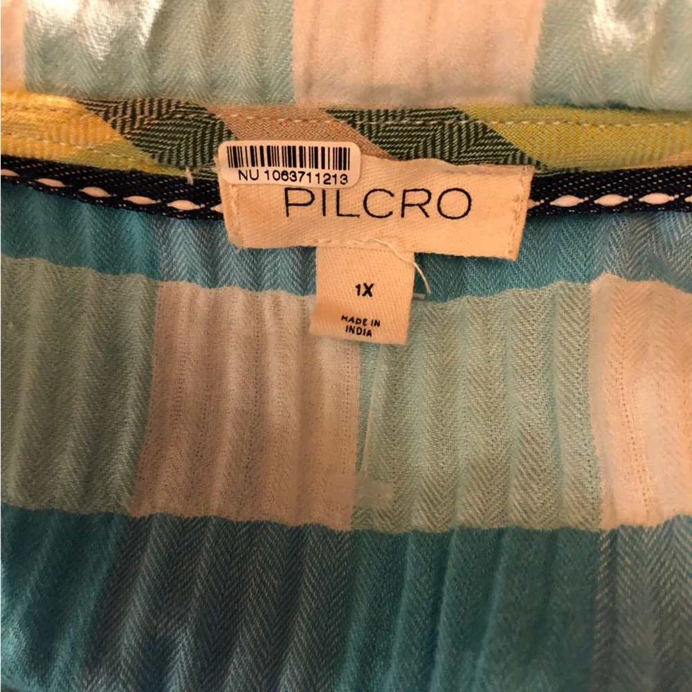 Pilcro Anthropologie The Kiera Mini Shirt Dress 1X NWOT - Picture 11 of 14